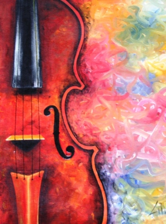 Beauty In Sound Acrylic on Canvas Scale: 42cm x 58cm 100% Hand Made Available