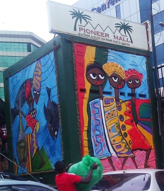 Engraved and Painted Wall Pioneer Mall, Kampala - Uganda